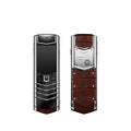 Signature S+ White Steel Alligator Skin – Amber Brown