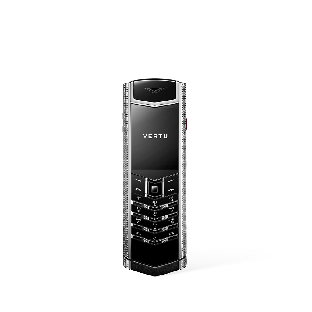 Signature V Clous De Paris Phone A – Pure Silver