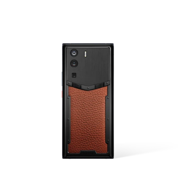 Metavertu 1 Curve Screen Calfskin 5G Web3 Phone – Caramel Brown