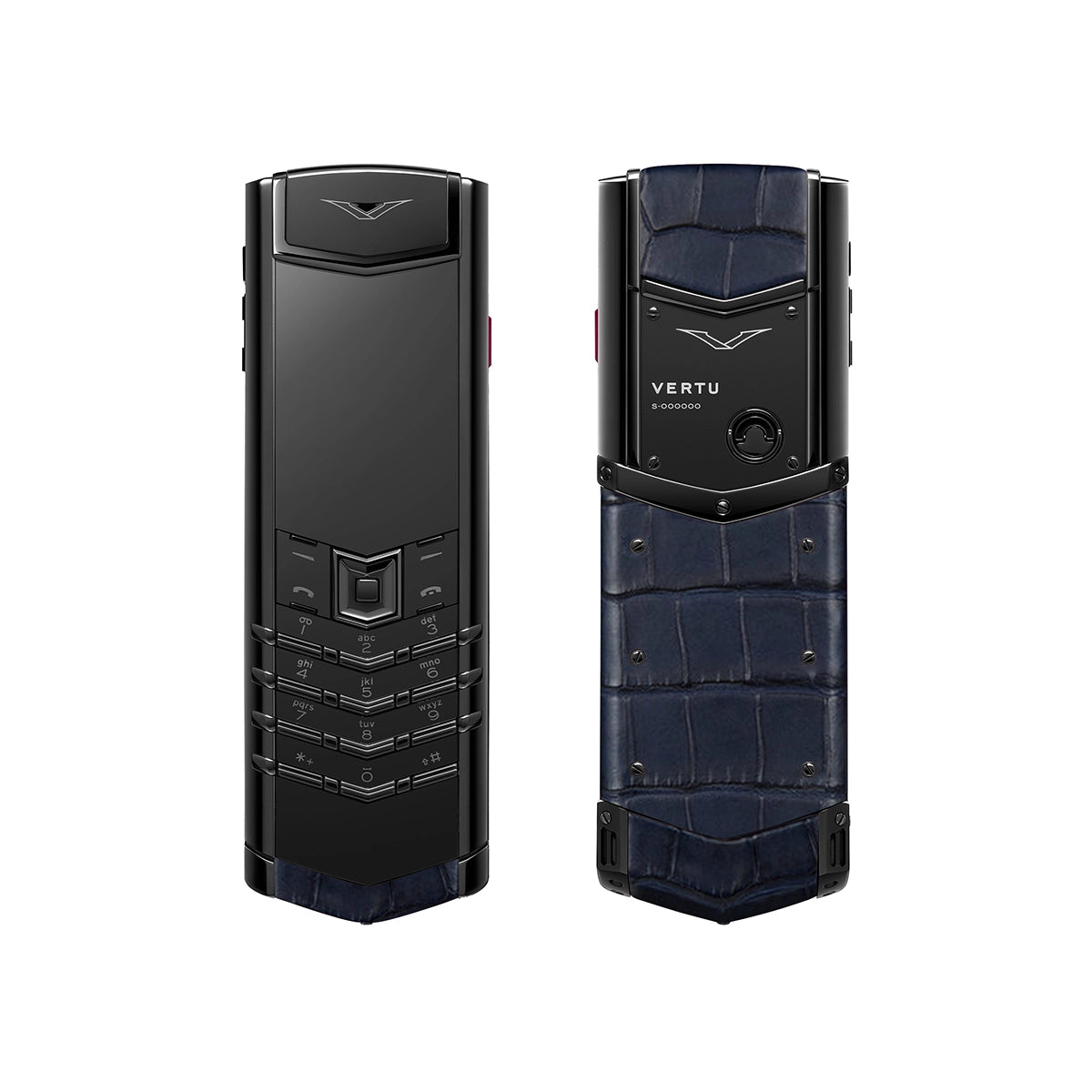 Signature S+ Black Steel Alligator Skin – Navy Blue