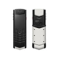 Signature S+ Black Steel Calfskin – Moonlight White