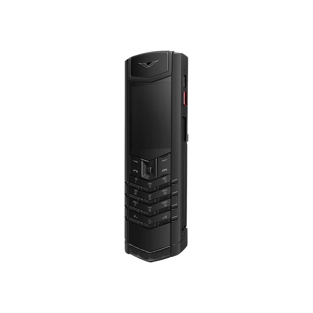 Vertu Signature S+ Black Steel Alligator Skin – Basalt Black