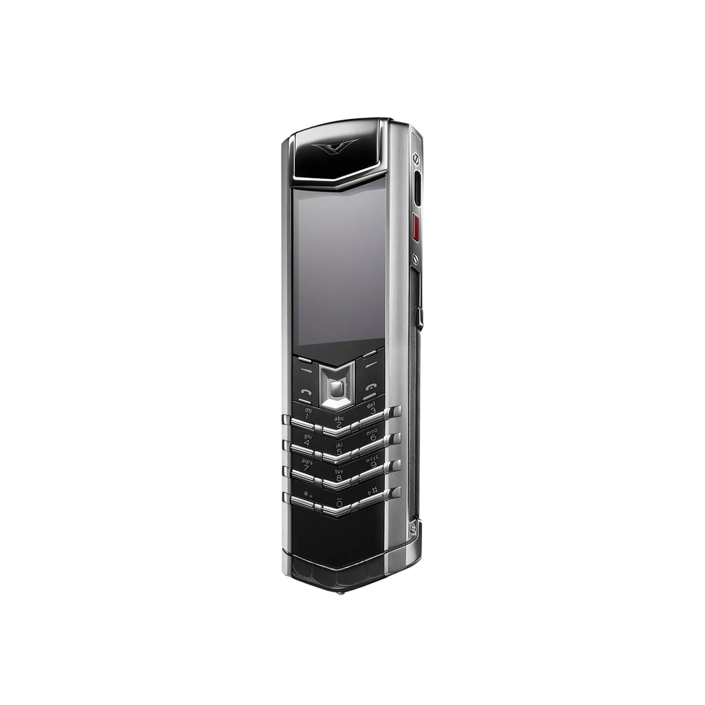 Signature S+ White Steel Alligator Skin – Basalt Black