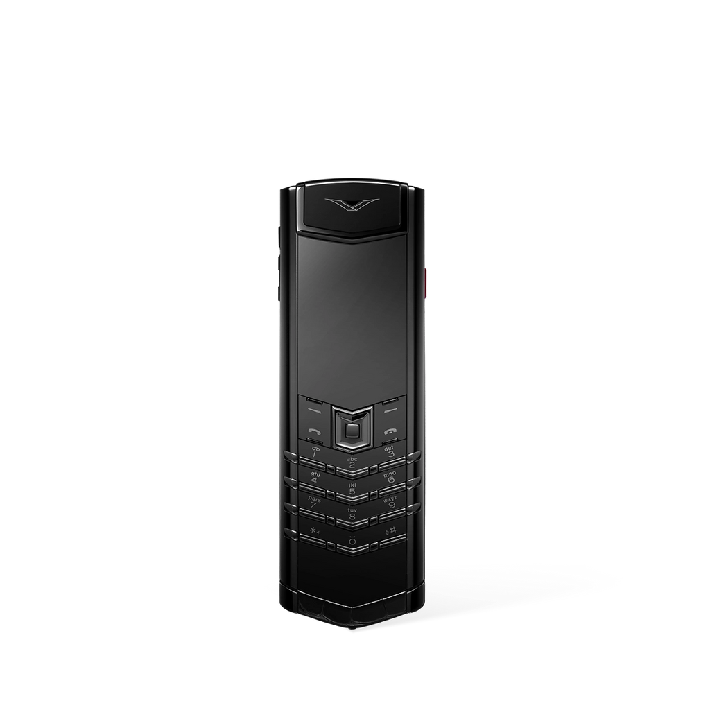 Vertu Signature S+ Black Steel Alligator Skin – Basalt Black