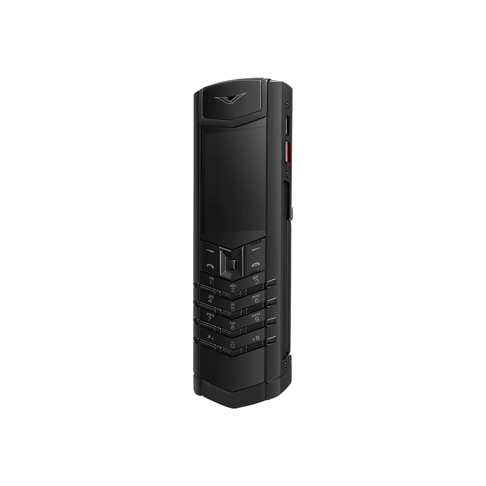 Vertu Signature S+ Black Steel Calfskin – Jade Black