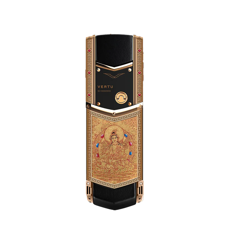 VERTU Signature V Thangka Buddha Pure Gold Phone: A Masterpiece of Luxury