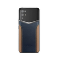 Ivertu Calfskin Stitching Phone – Blue & Brown
