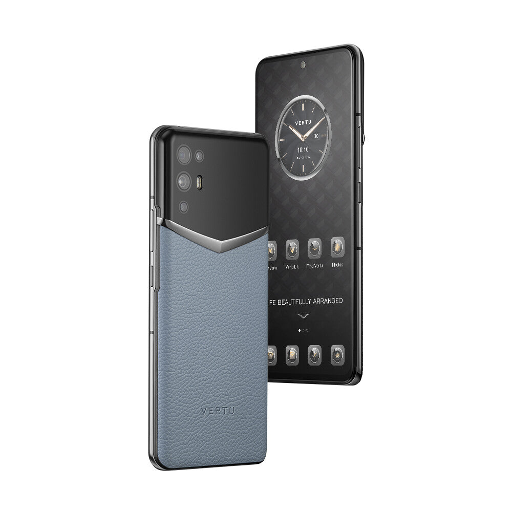 Ivertu Calfskin 5G Phone – Ice Blue