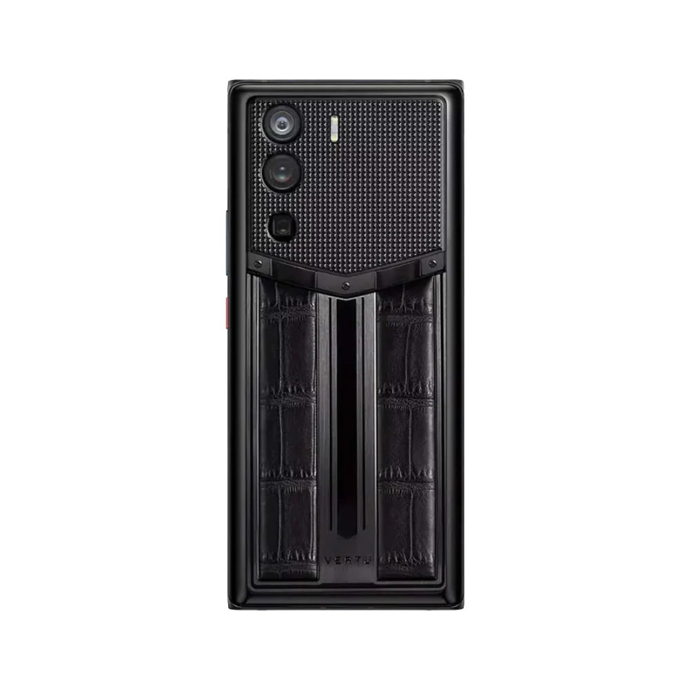 Metavertu 1 Curve Screen Race Track Design Alligator Skin 5G Web3 Phone – Black