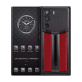 Metavertu 1 Curve Screen Race Track Design Alligator Skin Web3 Phone – Flame Red