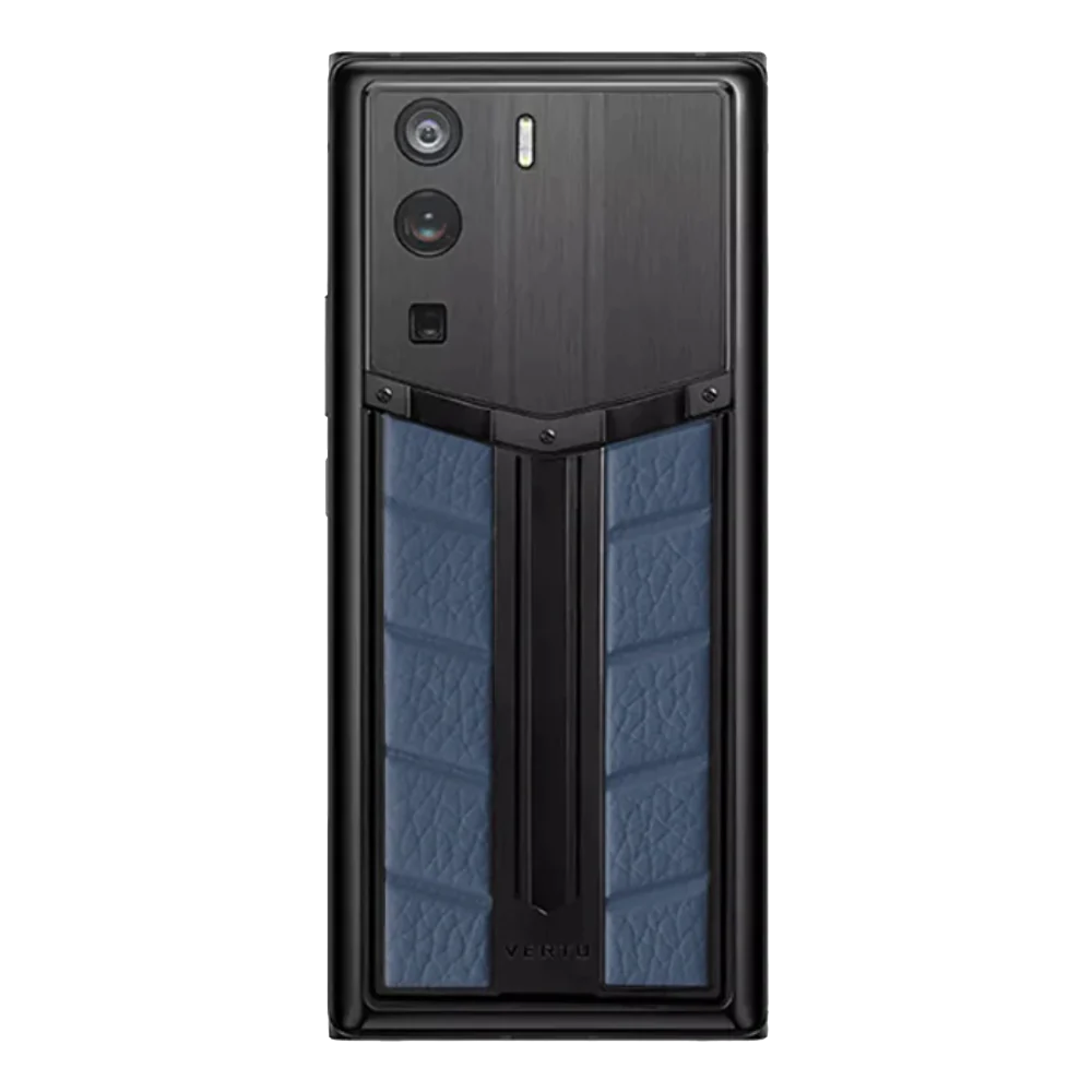 Metavertu 1 Curve Screen Race Track Design Calfskin Web3 Phone – Blue