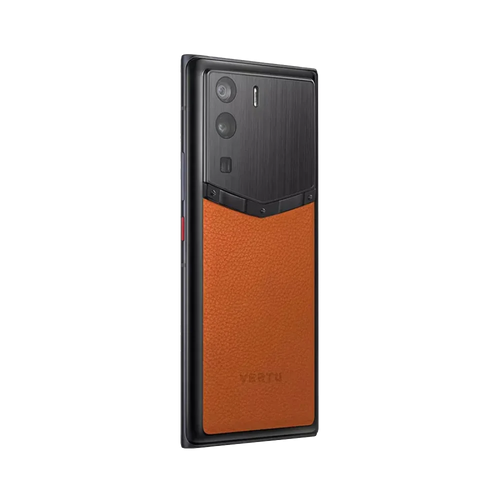 Metavertu 1 Curve Screen Frameless Calfskin 5G Web3 Phone – Orange