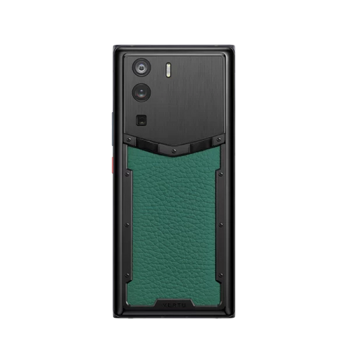 Metavertu 1 Curve Screen Calfskin 5G Web3 Phone – Vienna Green
