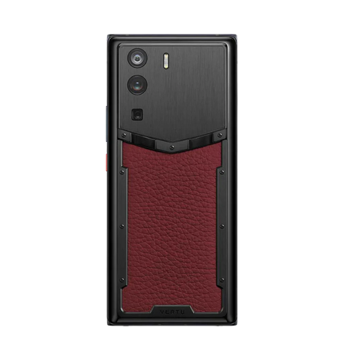Metavertu 1 Curve Screen Calfskin 5G Web3 Phone – Raspberry Red