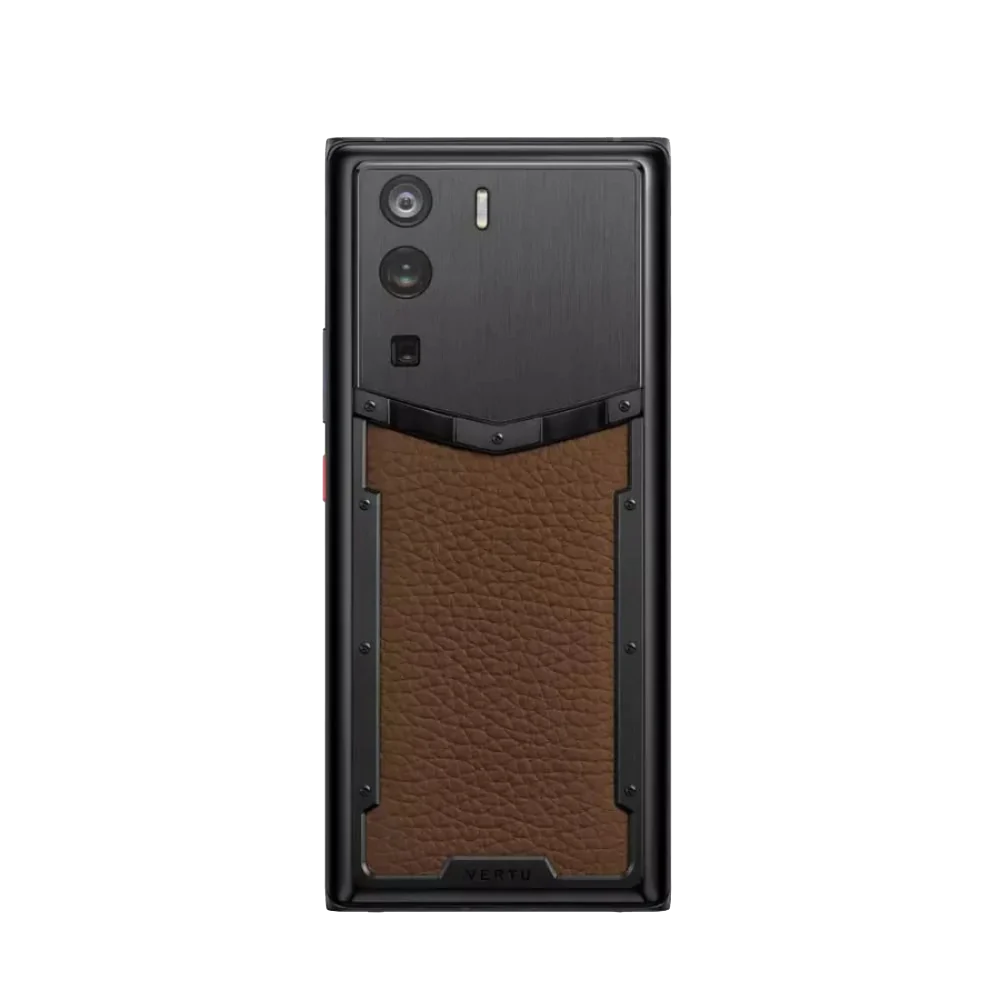 Metavertu 1 Curve Screen Calfskin 5G Web3 Phone – Caramel Brown