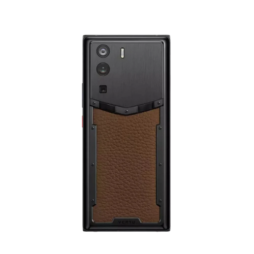 Metavertu 1 Curve Screen Calfskin 5G Web3 Phone – Caramel Brown