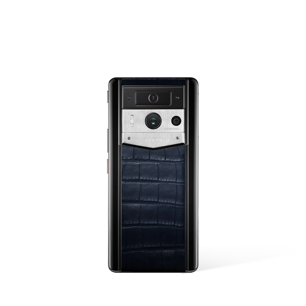 Metavertu Max Alligator Black Ceramic Frame Silver Plate