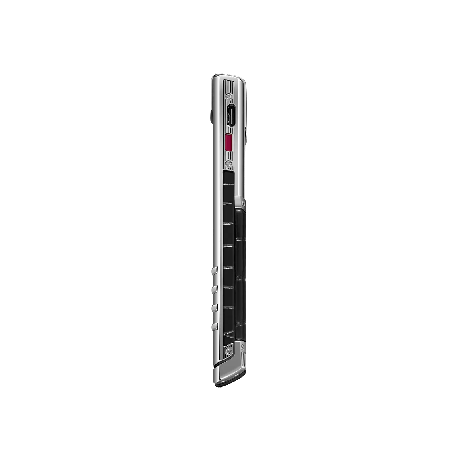 Signature S+ White Steel Alligator Skin – Basalt Black