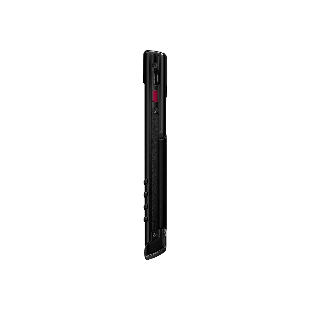 Vertu Signature S+ Black Steel Calfskin – Jade Black