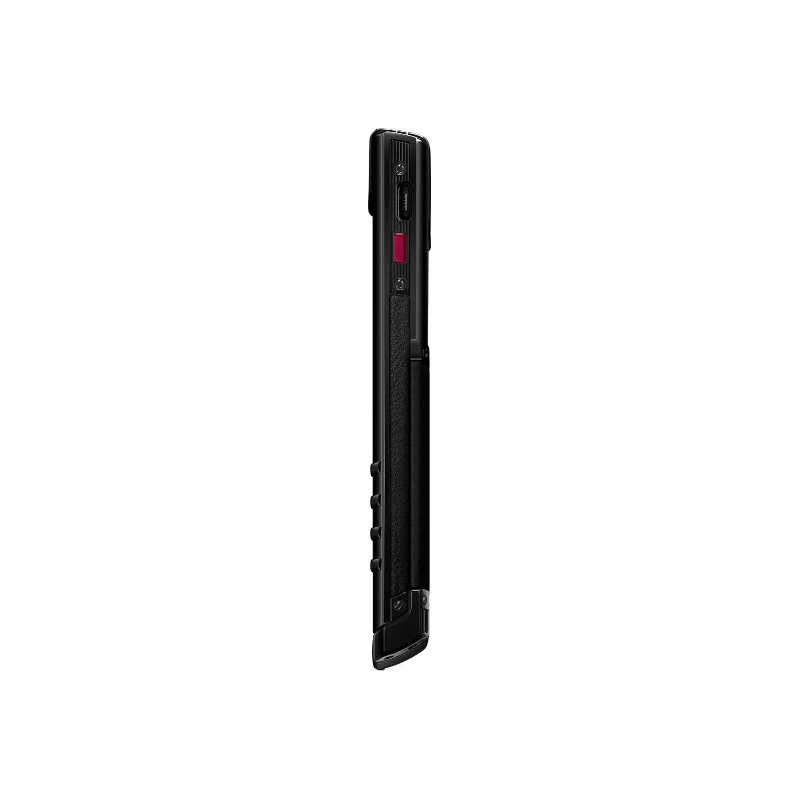 Vertu Signature S+ Black Steel Calfskin – Jade Black