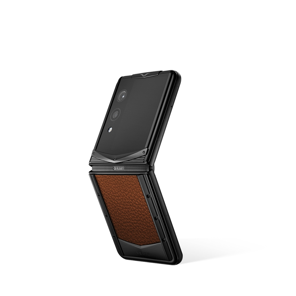Quantum Flip Calfskin Series – Caramel Brown