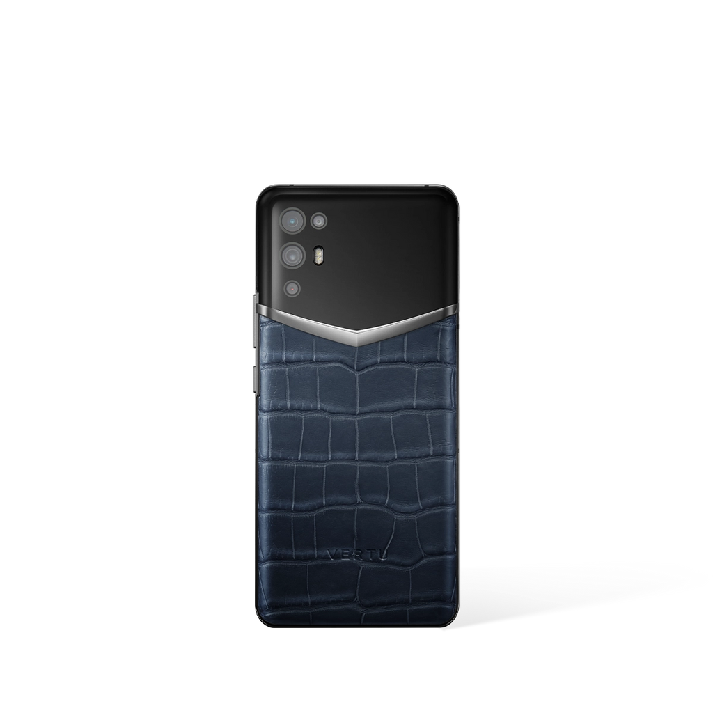 Ivertu Alligator Skin 5G Phone – Navy Blue
