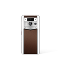 Metavertu 2 Max Screen White Calfskin Web3 AI Phone – Caramel (Silver Case)