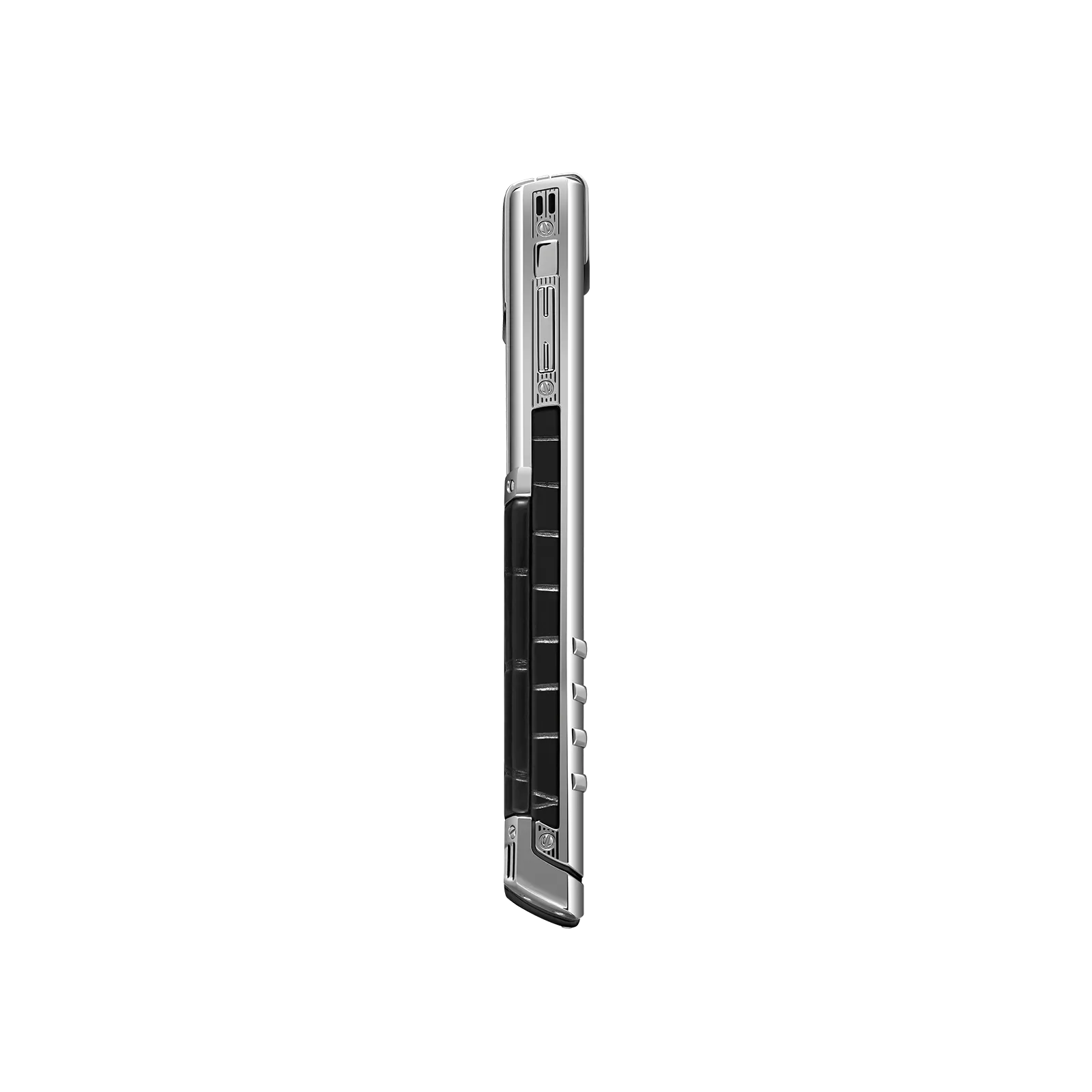 Signature S+ White Steel Alligator Skin – Basalt Black