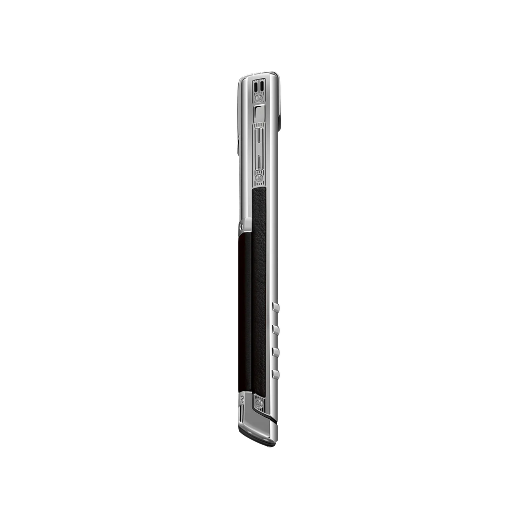 Signature S+ White Steel Calfskin – Jade Black