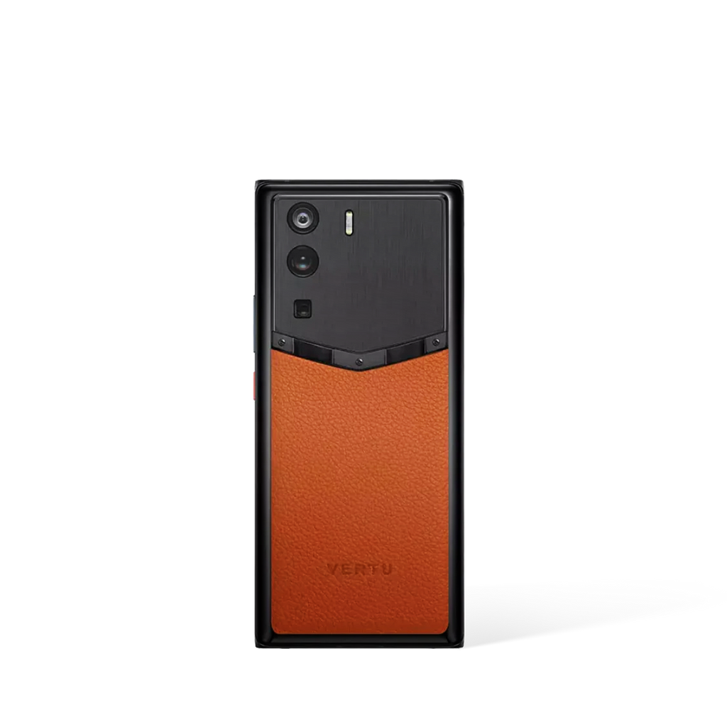 Metavertu 1 Curve Screen Frameless Calfskin 5G Web3 Phone – Orange