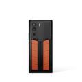 Metavertu 1 Curve Screen Race Track Design Calfskin Web3 Phone – Orange