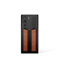 Metavertu 1 Curve Screen Race Track Design Calfskin Web3 Phone – Brown