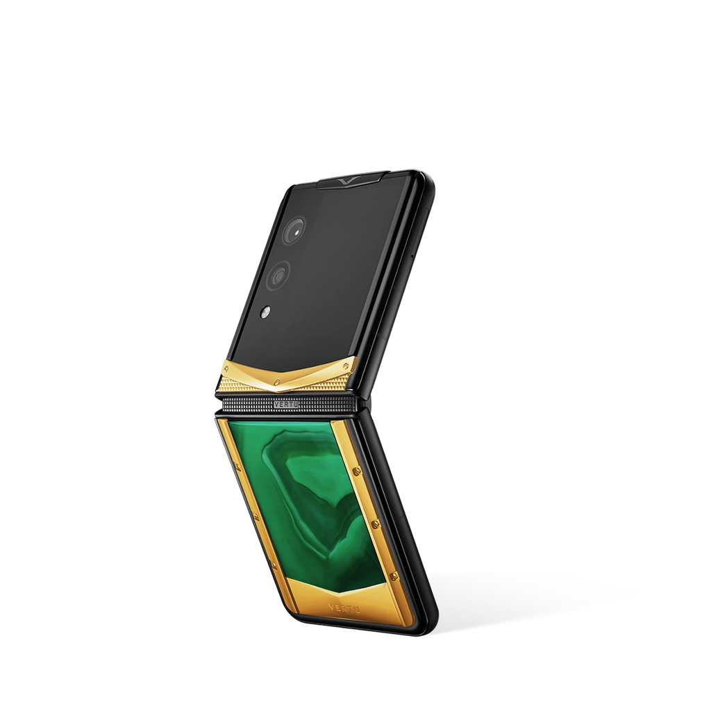 Quantum Flip Agate – Emerald green Gold Iron Black