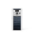 Metavertu 2 Max Screen White Alligator Skin Web3 AI Phone – blue (Silver Case)
