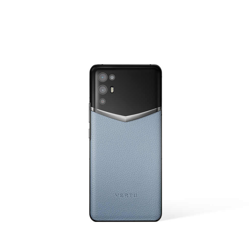 Ivertu Calfskin 5G Phone – Ice Blue