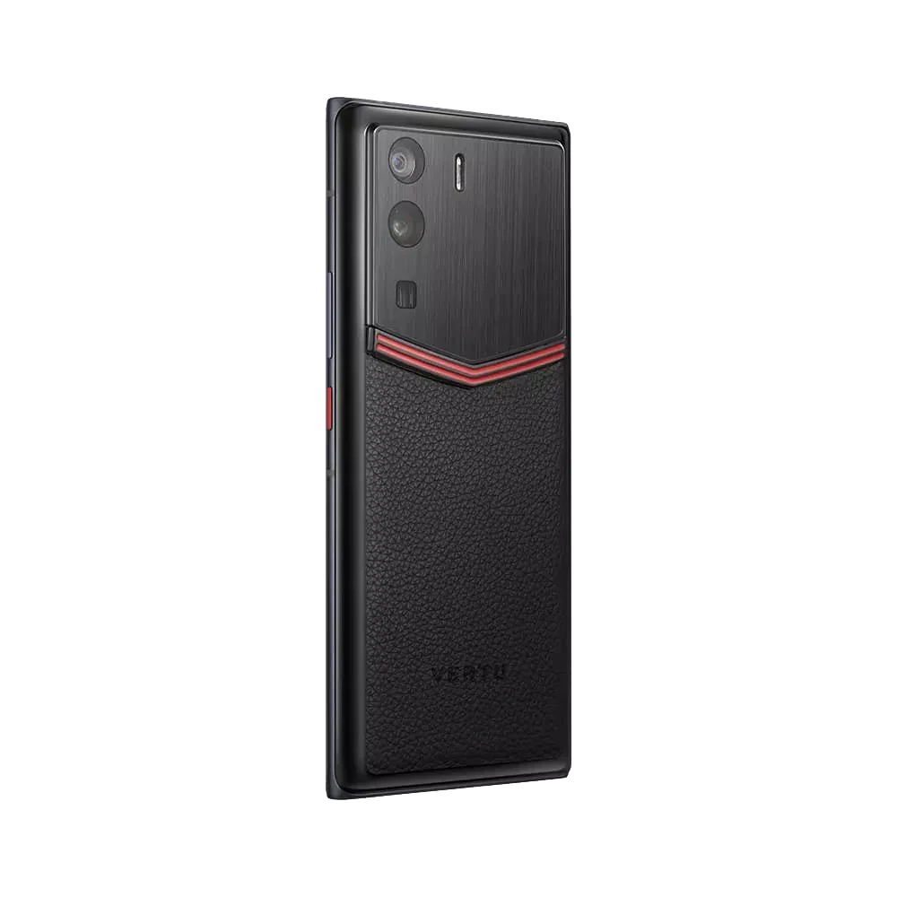 Metavertu 1 Curve Screen Enameled Calfskin 5G Web3 Phone – Black