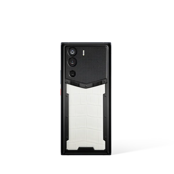 Metavertu 1 Curve Screen Alligator Skin 5G Web3 Phone – Creamy White