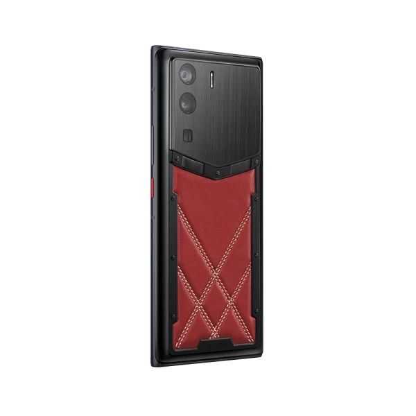 Metavertu 1 Curve Screen Stitching Calfskin 5G Web3 Phone – Retro Red