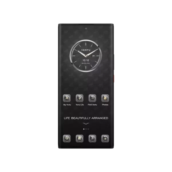 Metavertu 1 Curve Screen Race Track Design Calfskin Web3 Phone – Verona Green