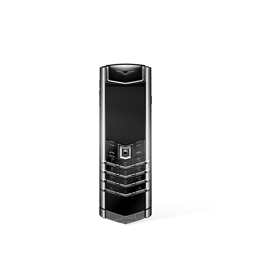 Signature S+ White Steel Alligator Skin – Elephant grey