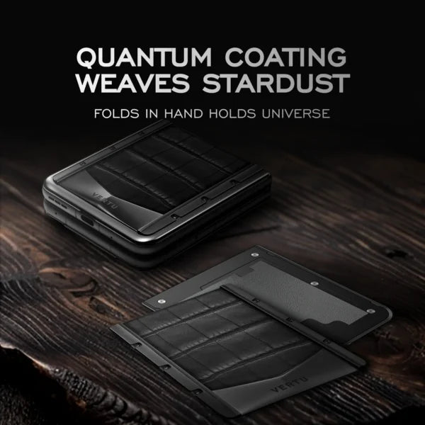 Quantum Flip Phone – Carbon Texture Series, Auspicious Phoenix