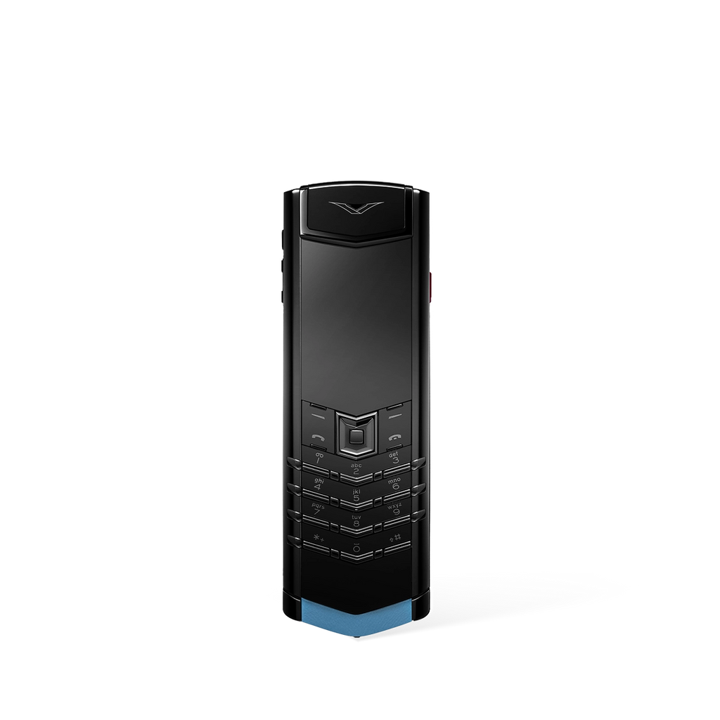 Signature S+ Black Steel Calfskin – Powder Blue