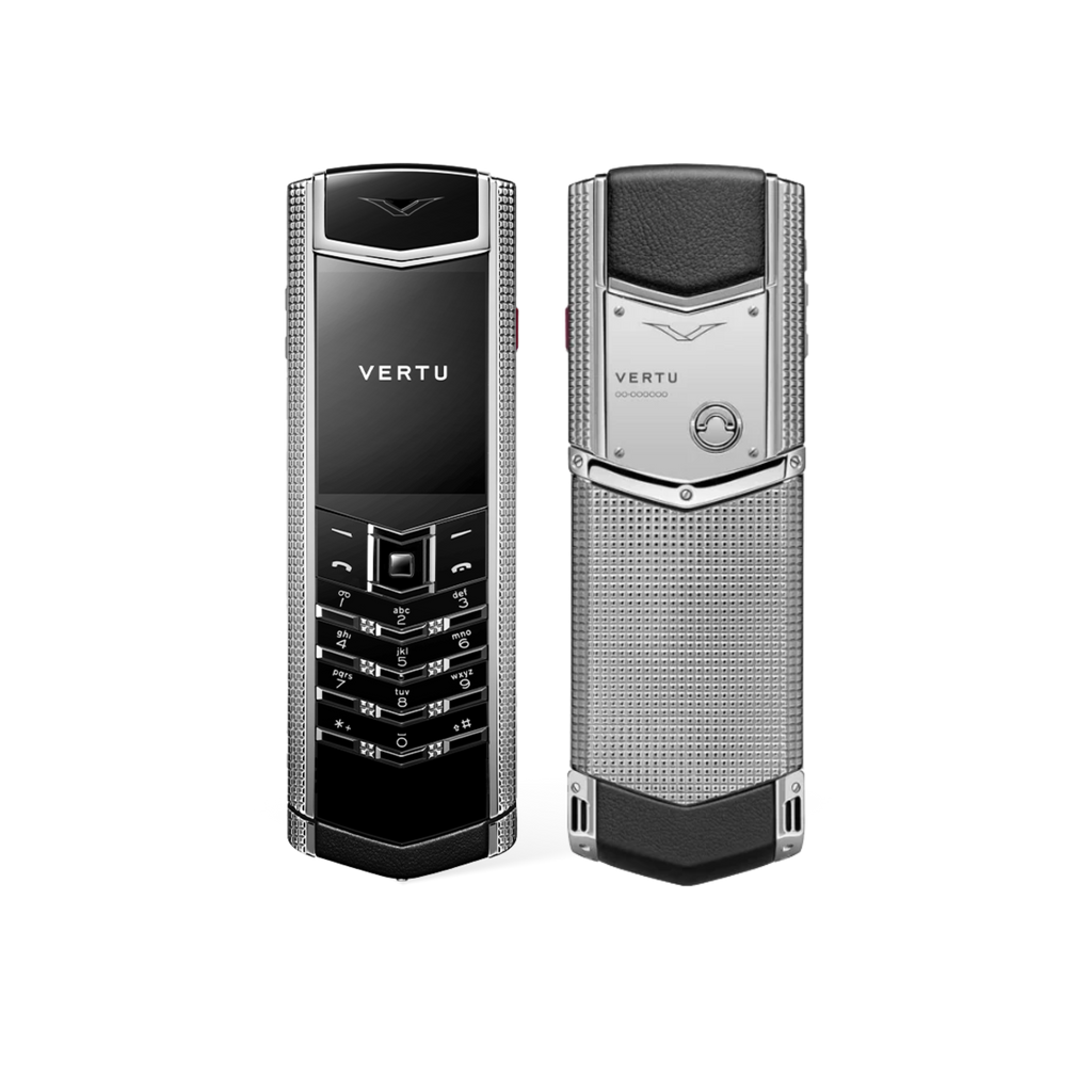 Signature V Clous De Paris Phone A – Pure Silver